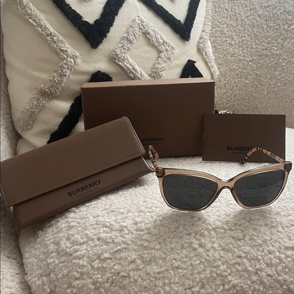 Burberry Brown Sunglasses with Case and Box
